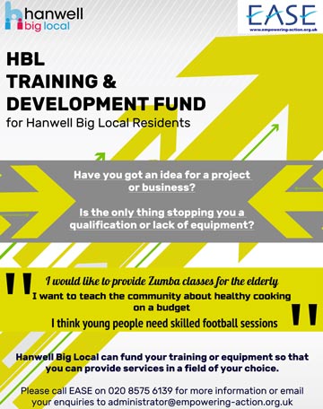 Hanwell big Local Training&Development Poster