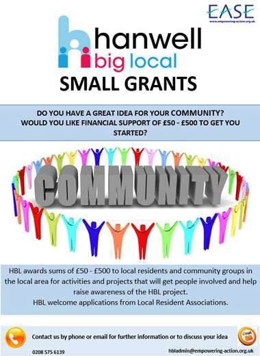 hanwell bigl ocal smal grants